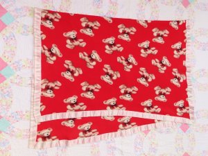 画像3: Teddy Bear Blanket Red