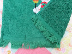 画像5: Snowman Applique Towel Green