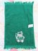 画像5: Christmas Cat Applique Towel Green (5)