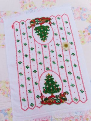 画像1: Christmas Tree&Present Kitchen Towel