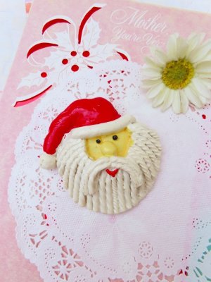 画像1: Rope Beard Santa Brooch