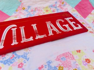 画像6: Gingerbread Village Wooden Sign