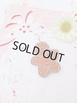 Wooden Gingerbread Pin