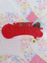 Merry Christmas Plastic Sign