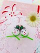 Snowman Earring