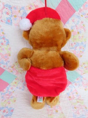 画像3: Brown Bear Christmas Stocking
