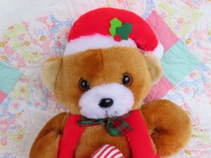 画像5: Brown Bear Christmas Stocking