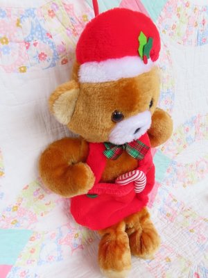 画像4: Brown Bear Christmas Stocking