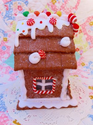 画像4: Gingerbread Clay House Lamp