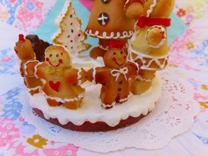 画像7: Gingerbread Family Candle Holder