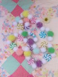 New Pastel Candy & Pompom Garland