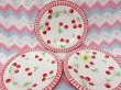 画像1: Gingham&Cherry Dish (1)