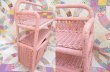 画像5: Wicker shelf with Door Pink (5)