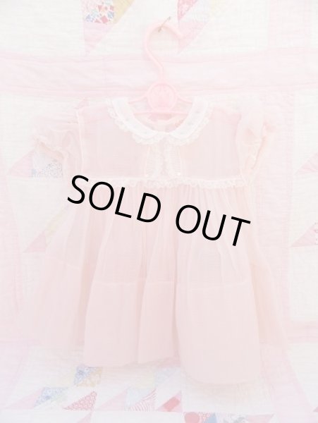 画像1: Organdy BabyDress Pink (1)