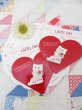 画像1: Valentine Kitten Pin's (1)