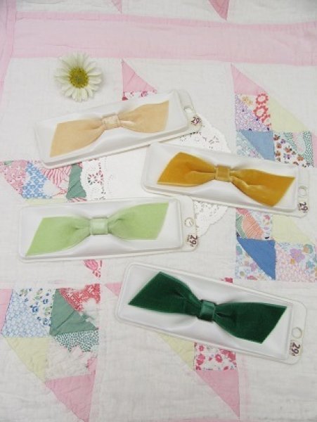 画像1: Velvet Hair Bow Clip C (1)