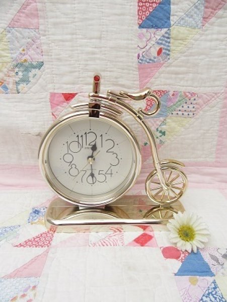 画像1: Bicycle Gold Clock (1)