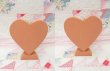 画像2: Wood Heart Candle Stand Pair (2)