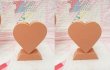 画像3: Wood Heart Candle Stand Pair (3)