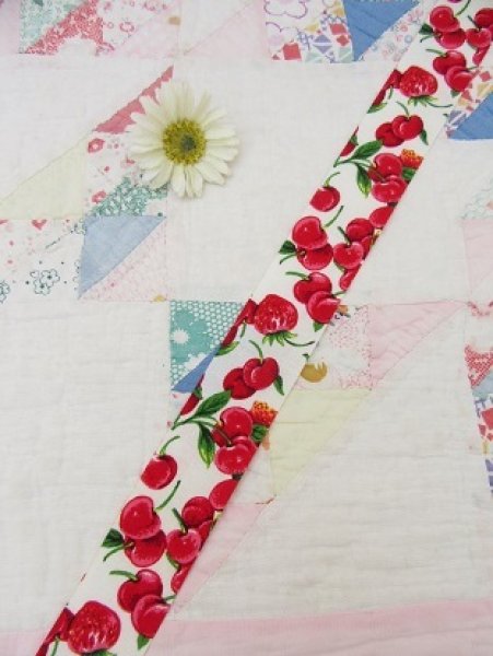 画像1: Cherry&Strawberry Fabric Ribbon (1)