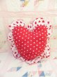 画像2: Red×White Heart Cushion (2)