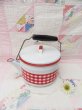 画像1: Enamel kettle Gingham (1)