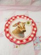 画像1: Red Gingham Salad Plate (1)