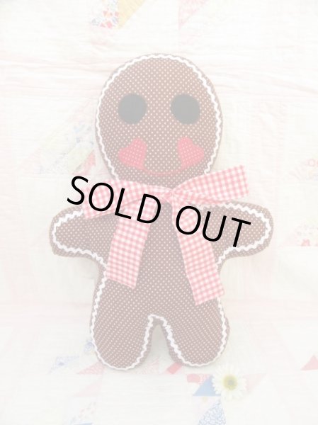 画像1: Cloth Doll Ginger Bread Man A (1)