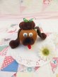 画像1: Poodle Ball Ornament Brown (1)