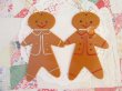 画像2: Plate Ginger Bread Pair Ornament (2)