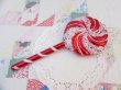 画像3: Plastic Swirl Candy Red Ornament (3)