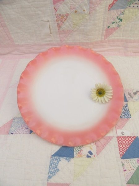 画像1: HA Ripple Pink Dinner Plate B (1)