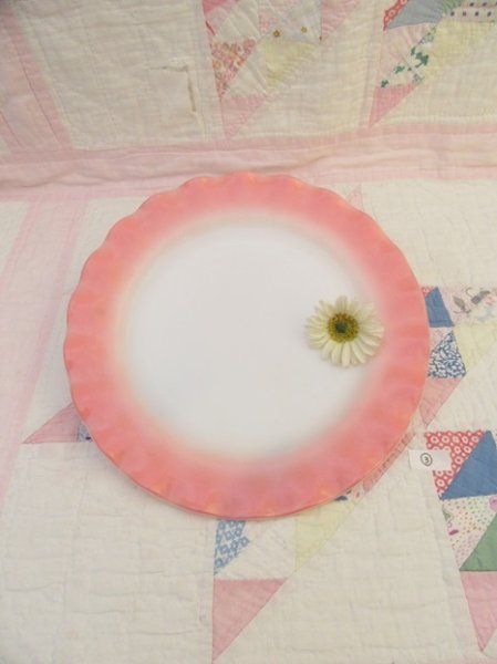 画像1: HA Ripple Pink Dinner Plate C (1)