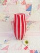 画像1: Red×White Stripe Vase (1)