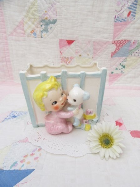 画像1: Baby&Bear  Crib Planter (1)