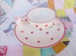 画像12: Pink Polka Dot Bunny Plate  (12)