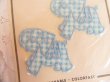 画像4: Elephant Gingham Blue Applique (4)