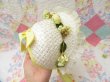 画像2: Baby Bonnet Yellow Flower (2)