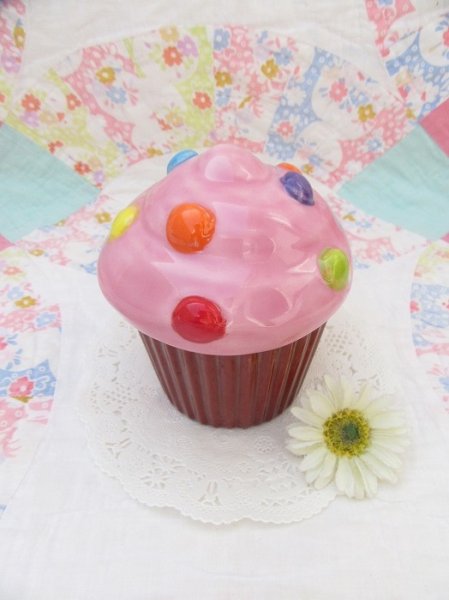 画像1: Colorful Dot Cupcake Container (1)