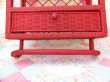 画像10: Wicker Wall Shelf ＋Towel Hangar Red (10)