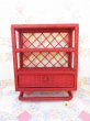 画像2: Wicker Wall Shelf ＋Towel Hangar Red (2)