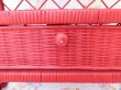 画像12: Wicker Wall Shelf ＋Towel Hangar Red (12)