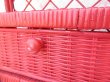 画像13: Wicker Wall Shelf ＋Towel Hangar Red (13)