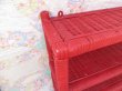 画像15: Wicker Wall Shelf ＋Towel Hangar Red (15)