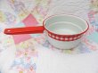 画像2: Enamel ware Gingham Sauce Pan (2)