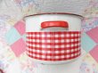 画像4: Enamel ware Gingham Stock Pot (4)