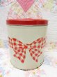 画像2: Gingham Bow Canister 3p Set (2)