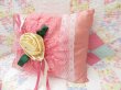 画像3: White Rose Satin Pillow Pink (3)