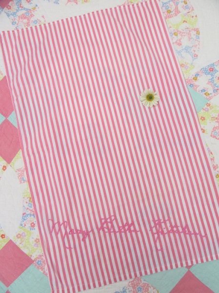 画像1: Pink Stripe Kitchen Cloth (1)