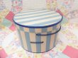 画像3: Blue×White Stripe Hat Box (3)